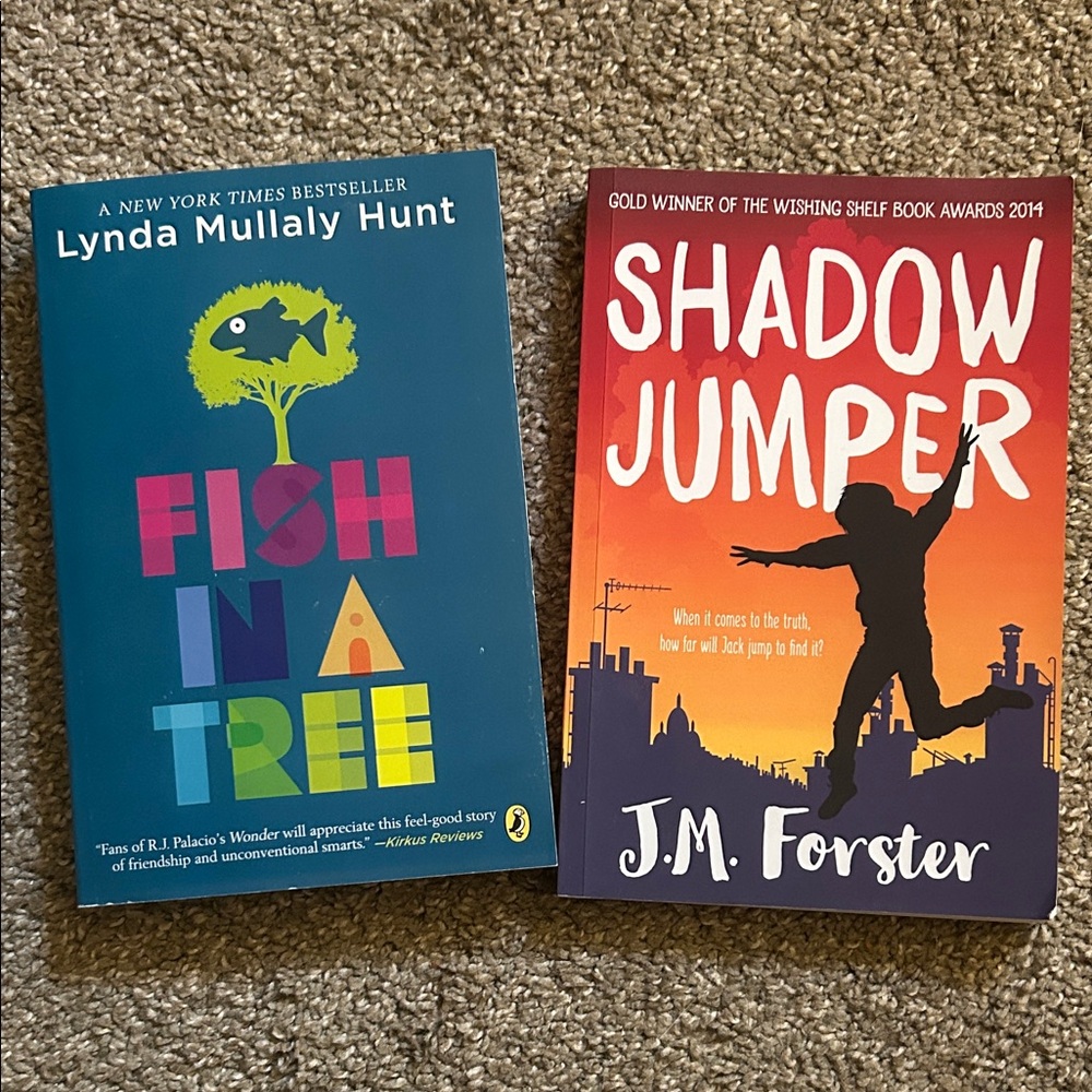 Fish in a Tree and Shadow Jumper Books